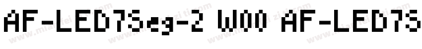 AF-LED7Seg-2 W00 AF-LED7Seg-2字体转换